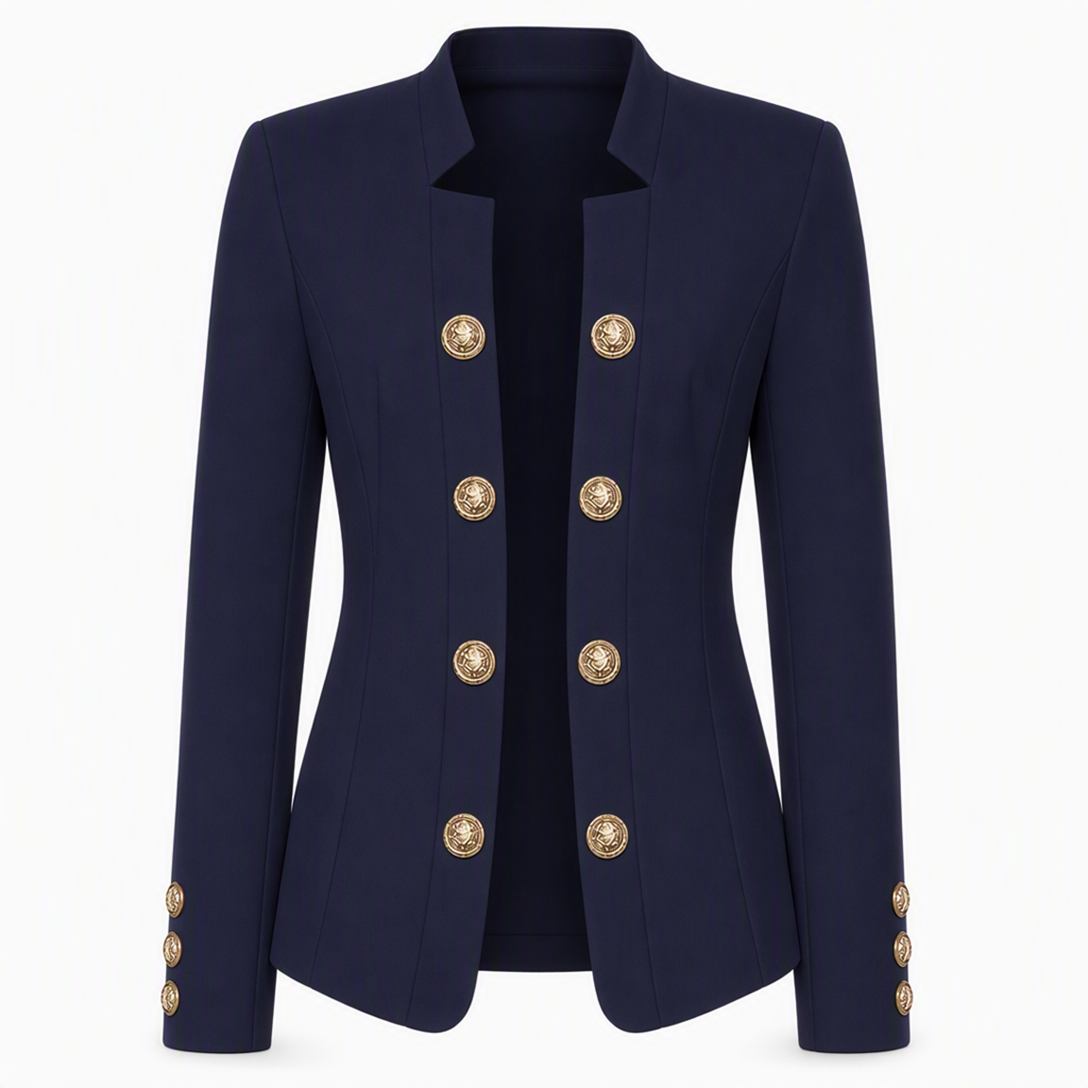 Women's Stand Collar Slim Fit Blazer