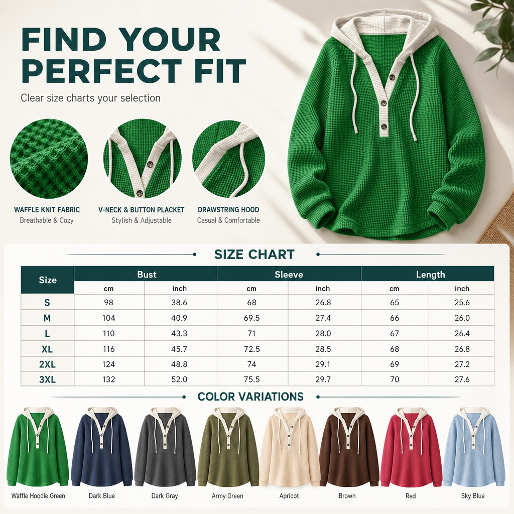 Women's Loose Fit Knit Hooded Sweatshirt
