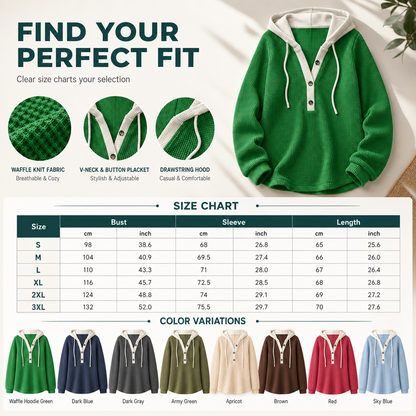 Women's Loose Fit Knit Hooded Sweatshirt