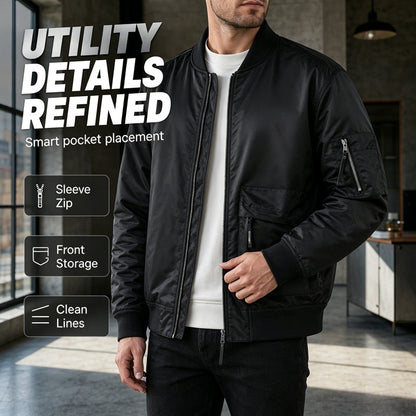🧥 Classic Bomber, Easy Layering | Men's Utility MA-1 Jacket ⚡ Free Shipping