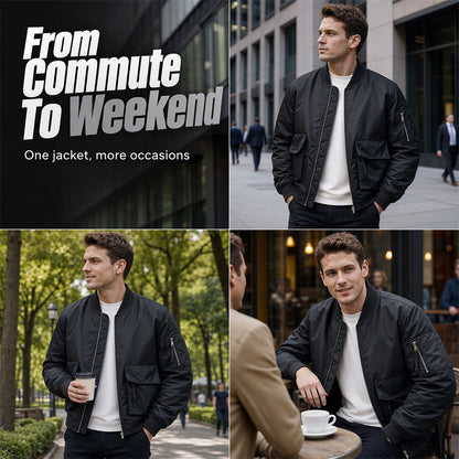 🧥 Classic Bomber, Easy Layering | Men's Utility MA-1 Jacket ⚡ Free Shipping