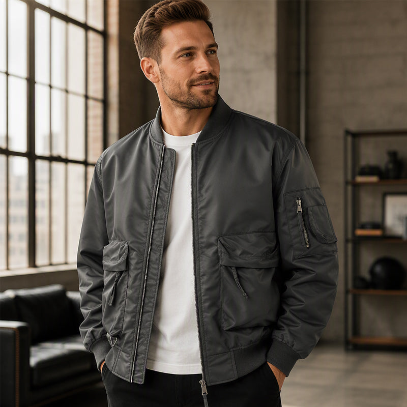 🧥 Classic Bomber, Easy Layering | Men's Utility MA-1 Jacket ⚡ Free Shipping