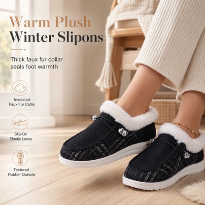 Women's Warm Plush Cotton Shoes