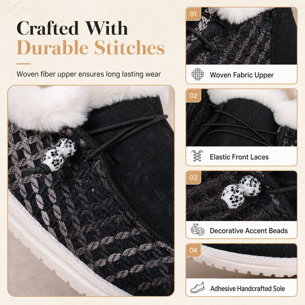 Women's Warm Plush Cotton Shoes