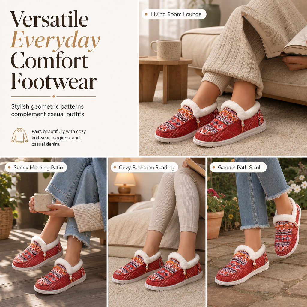 Women's Warm Plush Cotton Shoes