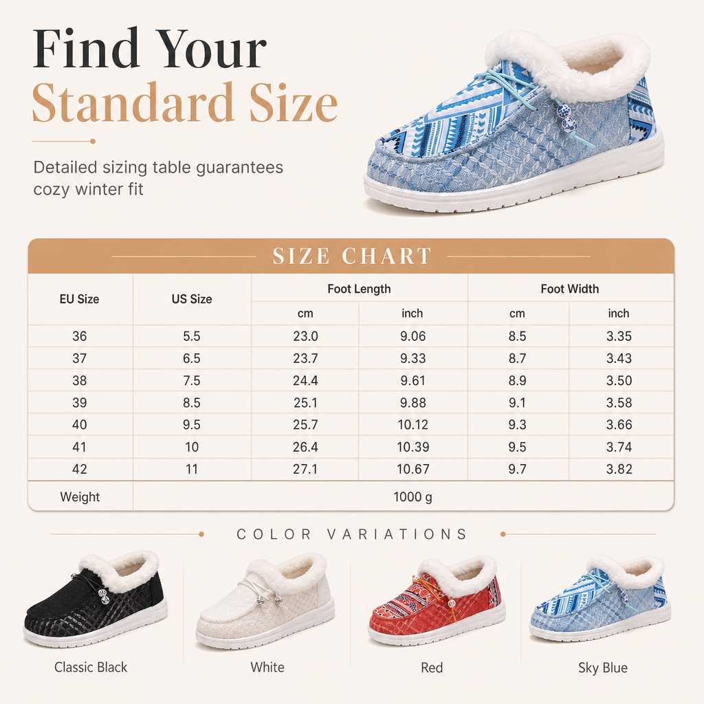 Women's Warm Plush Cotton Shoes