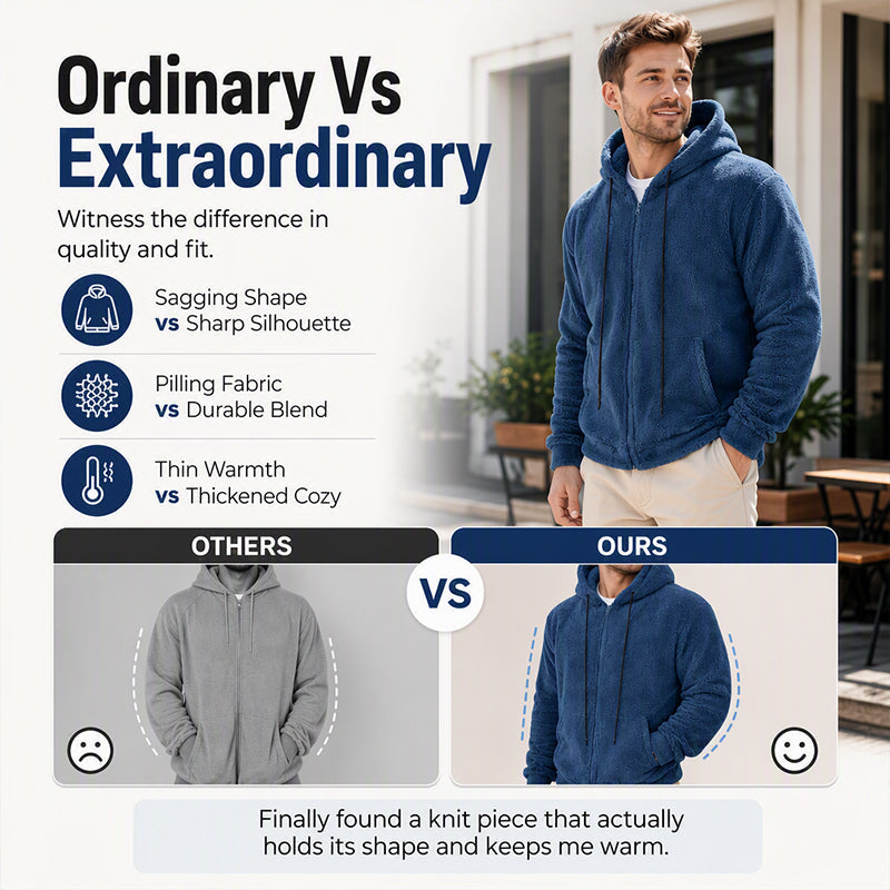 🧥 Cozy Warmth, Full Hooded Coverage | Men's Winter Jacket ⚡ Free Shipping