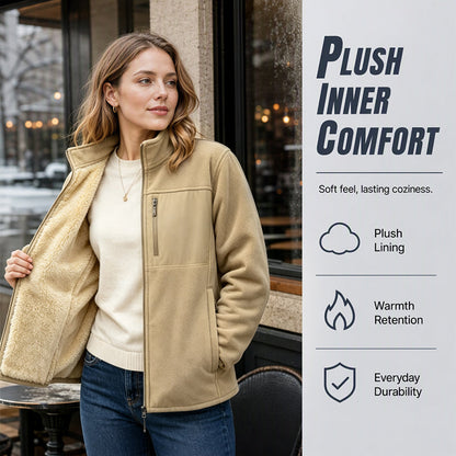 🧥 Heavyweight Warmth, Clean Stand-Collar Style | Unisex Full-Zip Jacket ⚡ Free Shipping