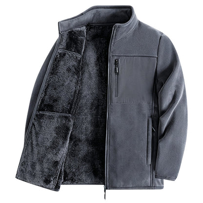 🧥 Heavyweight Warmth, Clean Stand-Collar Style | Unisex Full-Zip Jacket ⚡ Free Shipping