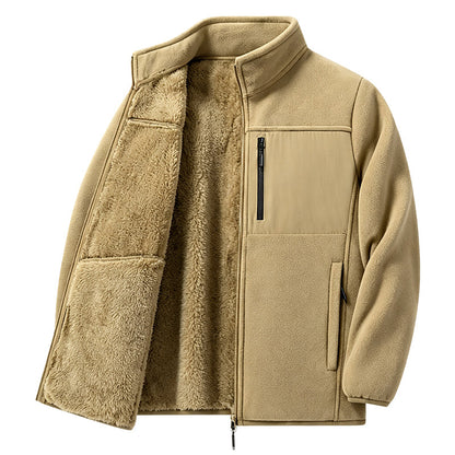 🧥 Heavyweight Warmth, Clean Stand-Collar Style | Unisex Full-Zip Jacket ⚡ Free Shipping