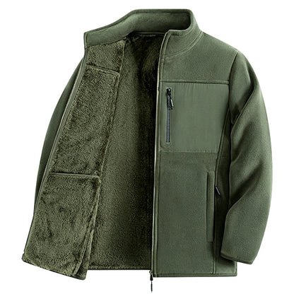 🧥 Heavyweight Warmth, Clean Stand-Collar Style | Unisex Full-Zip Jacket ⚡ Free Shipping
