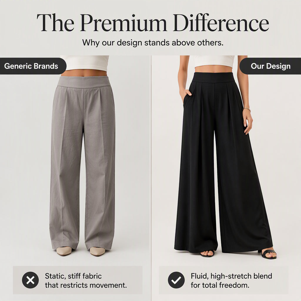 ✨👖Women’s Flowy High-Waist Wide-Leg Pants✨𝘉𝘶𝘺 𝘢𝘯𝘺 2 𝘢𝘯𝘥 𝘨𝘦𝘵 𝘢𝘯 𝘦𝘹𝘵𝘳𝘢 8% 𝘥𝘪𝘴𝘤𝘰𝘶𝘯𝘵