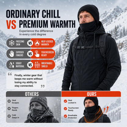 Balaclava Hood with Touchscreen Gloves & Socks Set