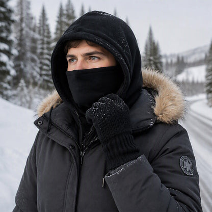 Balaclava Hood with Touchscreen Gloves & Socks Set