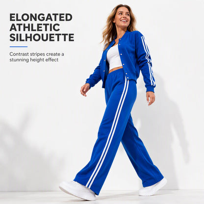 Women's Stripe Sporty Loungewear Set
