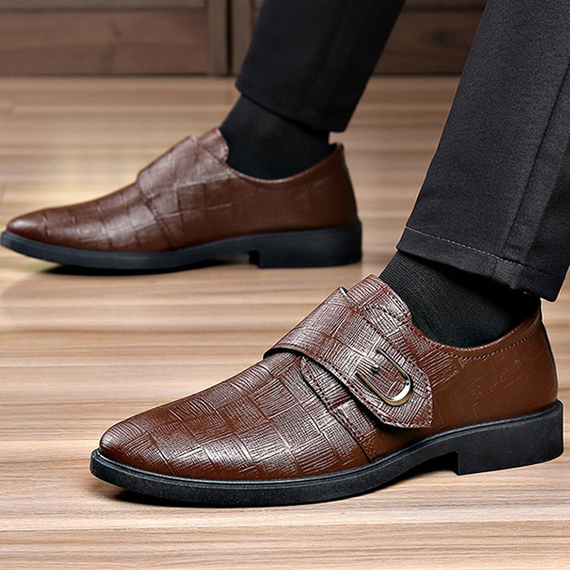 👞 Quick Strap Fit, Polished Everyday Style | Men's Versatile Dress Shoes