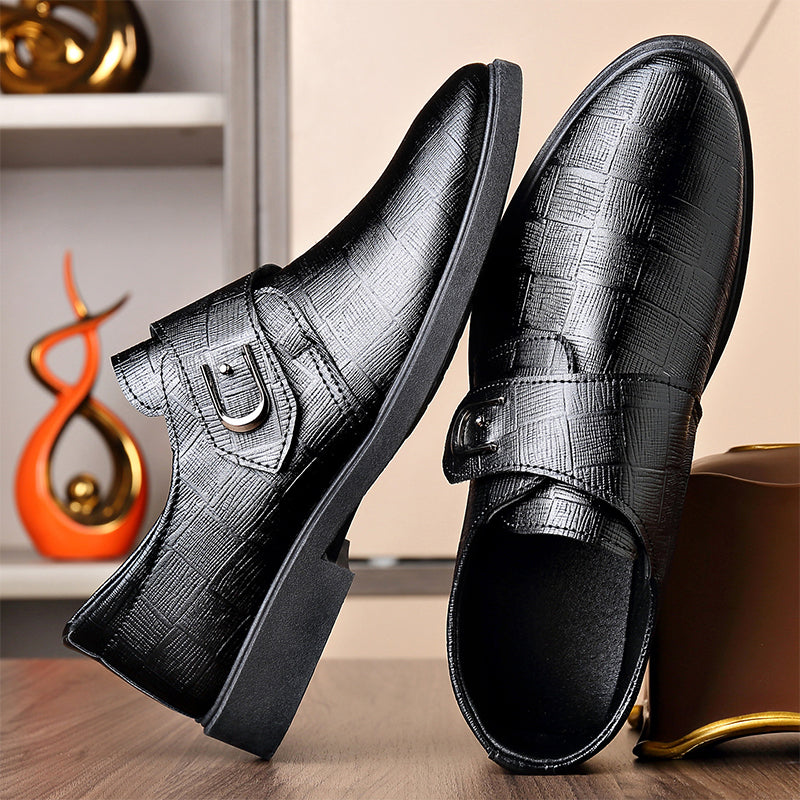 👞 Quick Strap Fit, Polished Everyday Style | Men's Versatile Dress Shoes