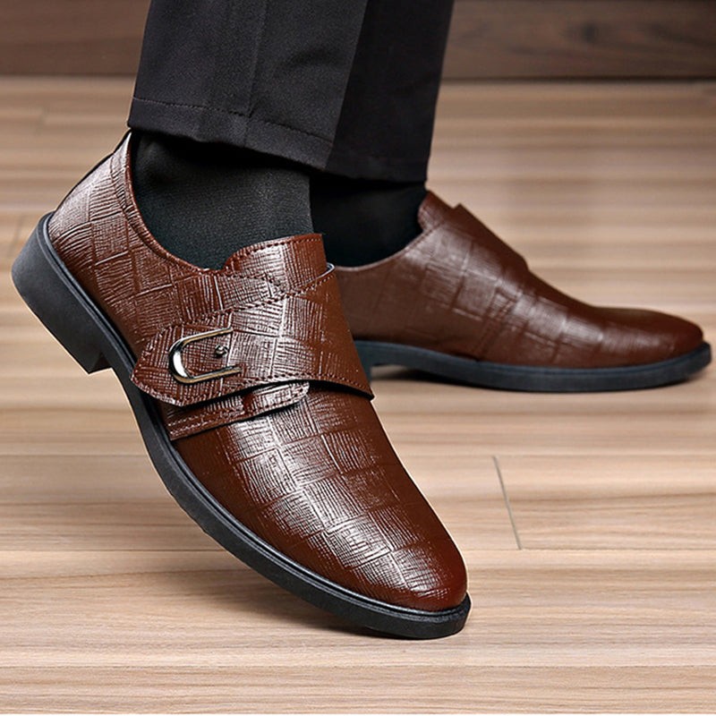 👞 Quick Strap Fit, Polished Everyday Style | Men's Versatile Dress Shoes