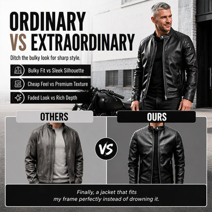 🧥 Sleek Leather-Look, Sharper Slim Fit | Men's PU Jacket ⚡ Free Shipping