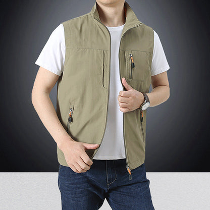Men's Outdoor Multi-pocket Quick-Drying Vest