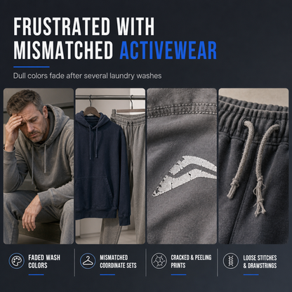 Men's 3D Digital Print Long Sleeve Hooded Sweatshirt and Pants Set Loose Fit Tracksuit for Spring and Autumn