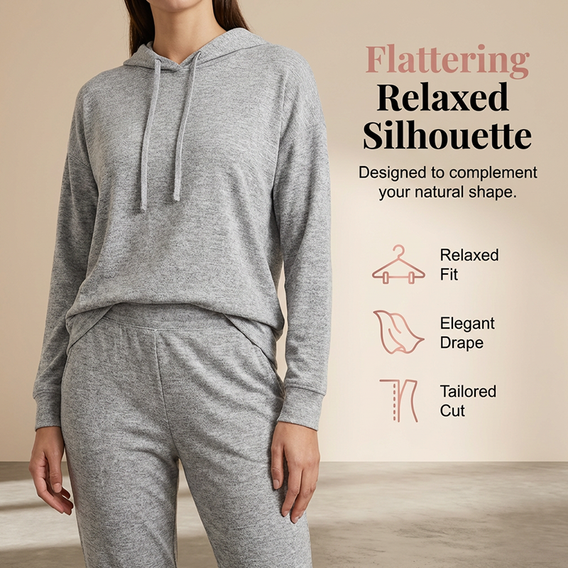 Women's Solid Color 2-Piece Casual Tracksuit Set