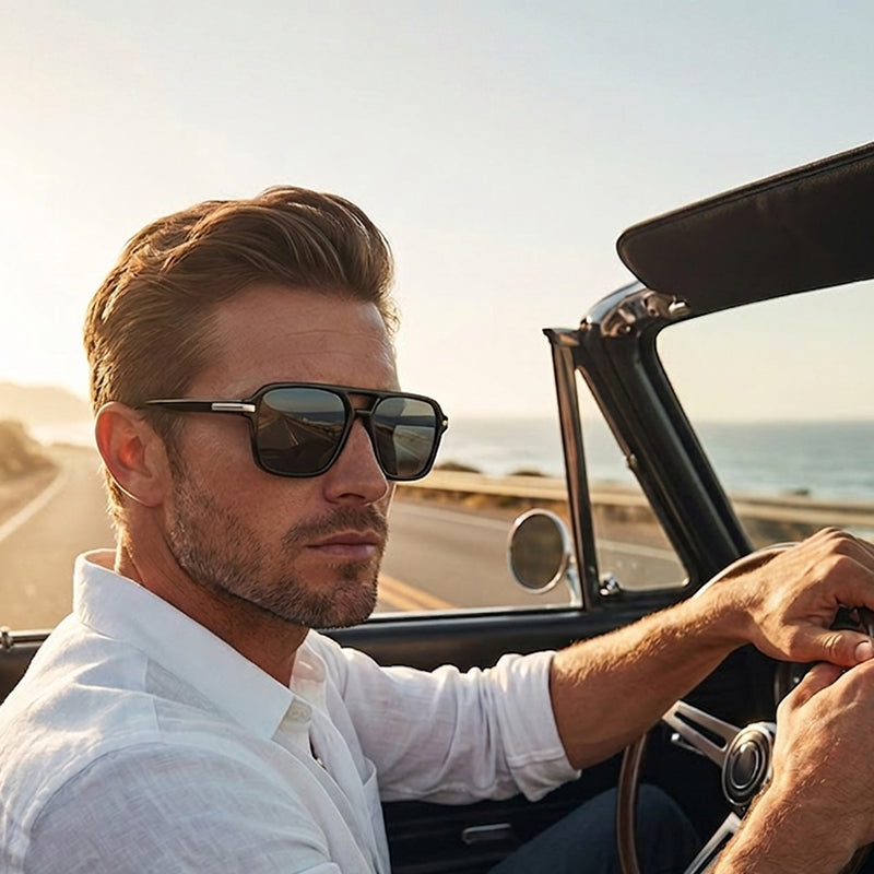 Men's Retro Square Fashion Sunglasses
