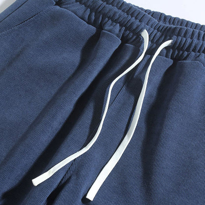 👖 Textured Everyday Style | Men’s Relaxed Straight-Leg Corduroy Pants