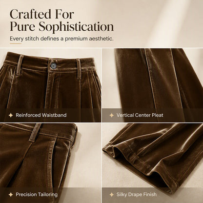 Women's High Waist Casual Drapey Wide Leg Pants