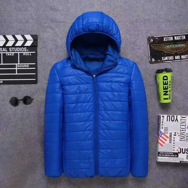 Men's Warm Quilted Hooded Puffer Jacket