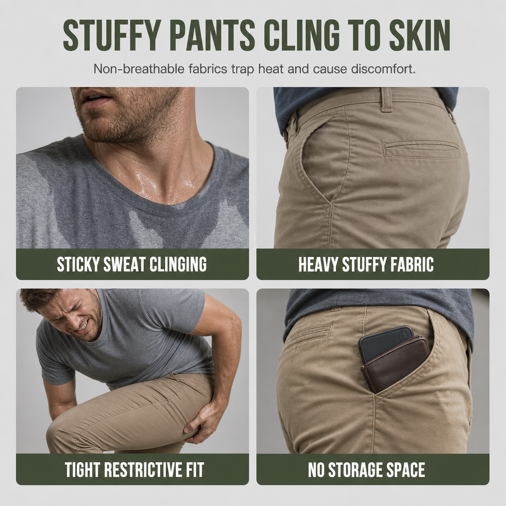 👖 Lightweight Feel, Utility Pockets | Men's Drawstring Cargo Pants
