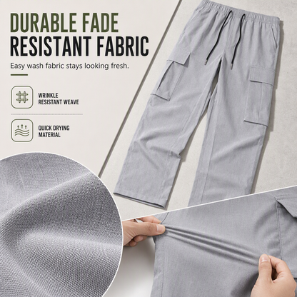 👖 Lightweight Feel, Utility Pockets | Men's Drawstring Cargo Pants