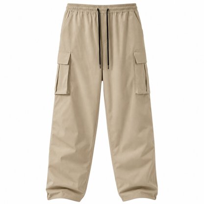👖 Lightweight Feel, Utility Pockets | Men's Drawstring Cargo Pants