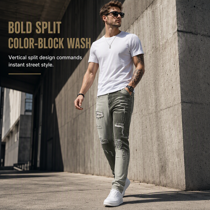 Men's Slim Fit Ripped Jeans