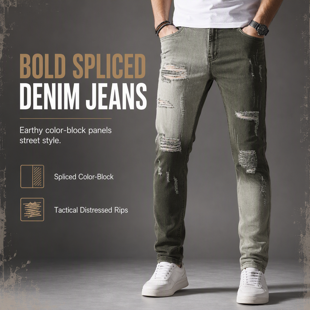 Men's Slim Fit Ripped Jeans