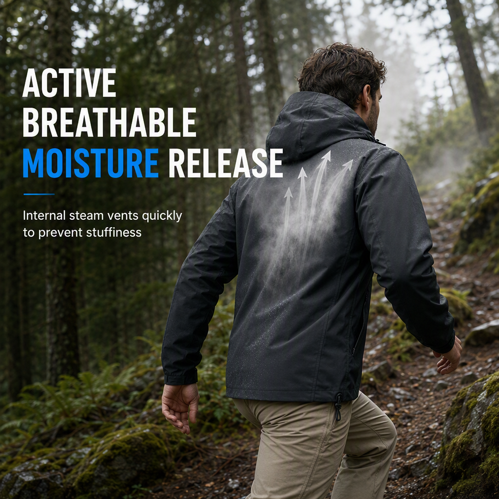 🌧️ Weather-Ready Protection, Easy Movement | Unisex Hooded Softshell Jacket ⚡ Free Shipping