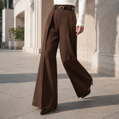 Women's Elegant Drape Wide-Leg Pants