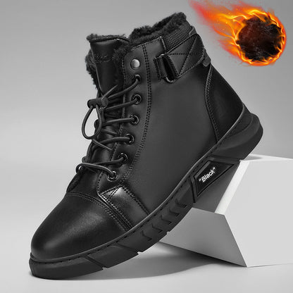 Men's Waterproof Genuine Leather Combat Boots