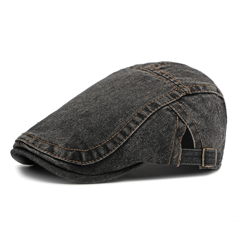 🧢✨Unisex Vintage Distressed Beret Flat Cap