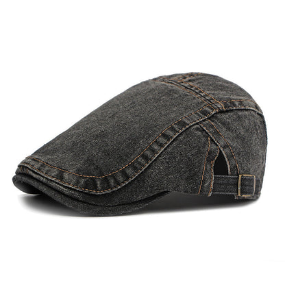 🧢✨Unisex Vintage Distressed Beret Flat Cap