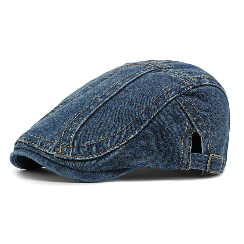 🧢✨Unisex Vintage Distressed Beret Flat Cap