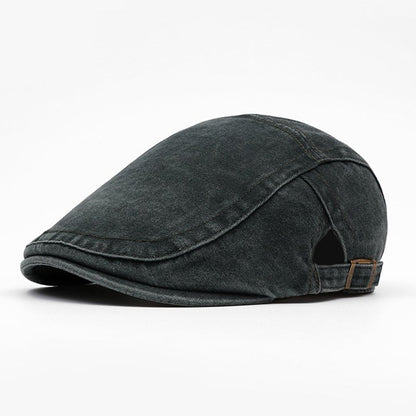 🧢✨Unisex Vintage Distressed Beret Flat Cap