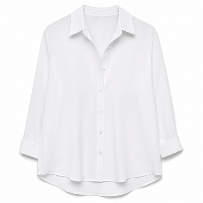 Women Elegant Casual Long Sleeve Button Up Blouse