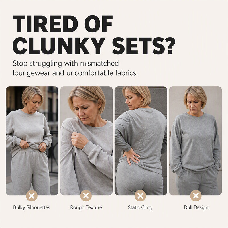 ✨ Polished Two-Piece Style | Women’s Color-Block Knit Set