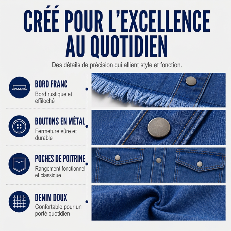 👚 50% OFF NOW! 💙 Women's Raw Edge Ripped Denim Jacket – Street Fashion, Multiple Pockets & Easy to Pair ✨