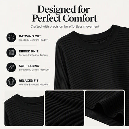 Women's Oversized Ribbed Knit Sweater