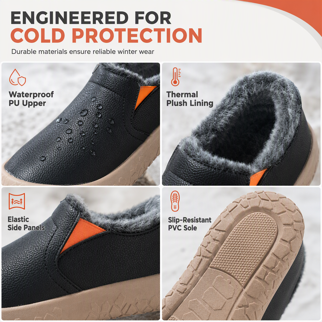 👢 Women's Winter Warm Loafers – Hidden Lift & Non-Slip Sole | Easy On/Off, Comfortable & Stylish ✨