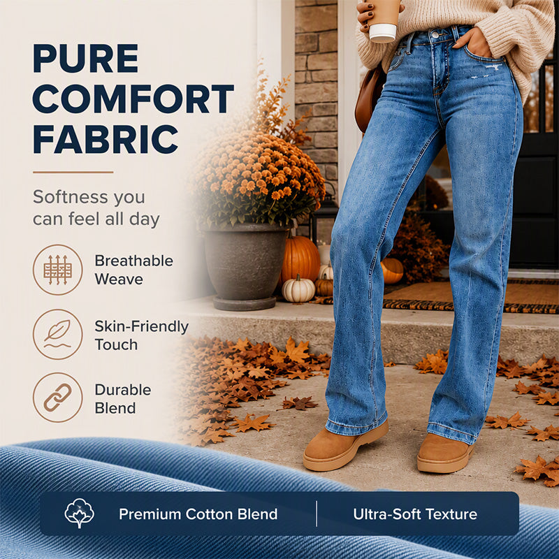 👖 Women's Casual Stretchy High-Waisted Jeans✨