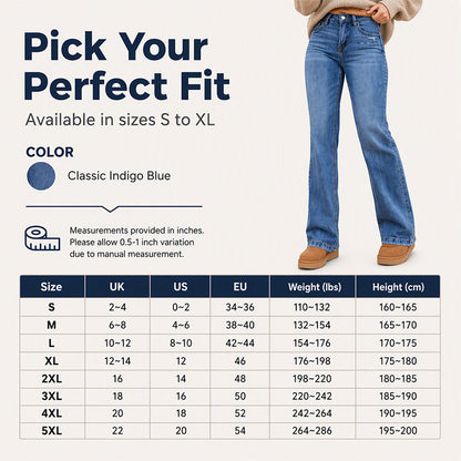 👖 Women's Casual Stretchy High-Waisted Jeans✨