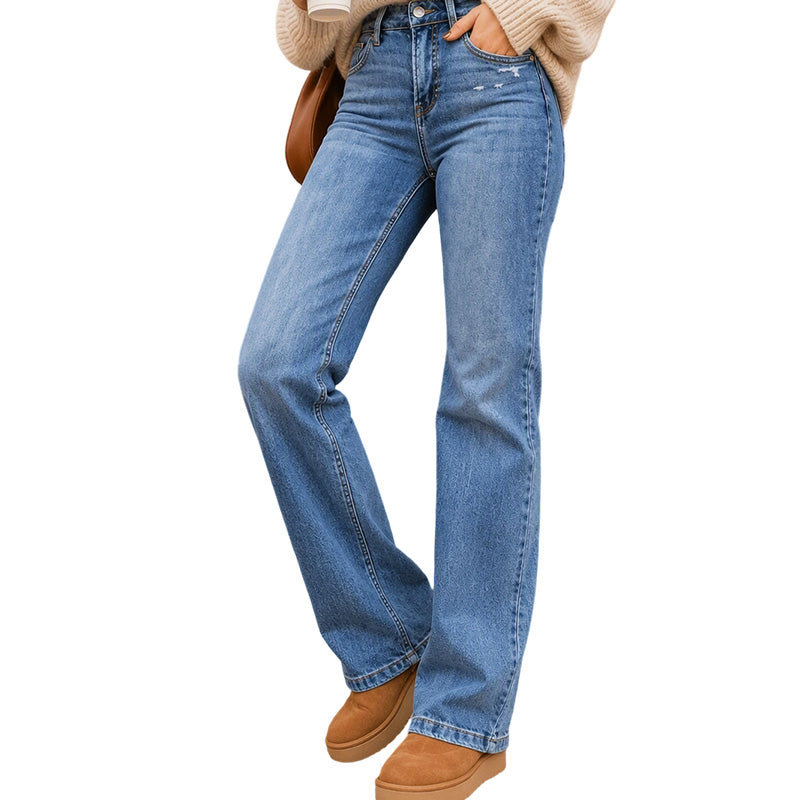 👖 Women's Casual Stretchy High-Waisted Jeans✨